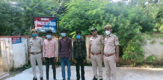 लाम्बाहरिसिंह थाना पुलिस द्वारा गिरफ्त में आए मंदिर दानपात्रों की चोरी करने वाले तीन शातिर चोर