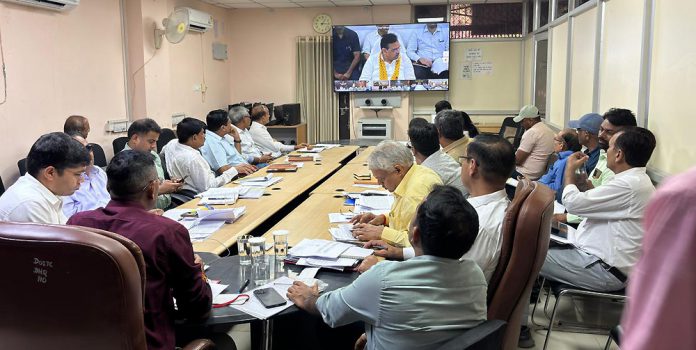 Chief Minister held a video conference meeting with the officials