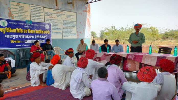 Organized animal health camp and artificial insemination